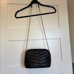 NWT Sezane noir lisse QUILTED VICTOR BAG crossbody purse black without dust bag
